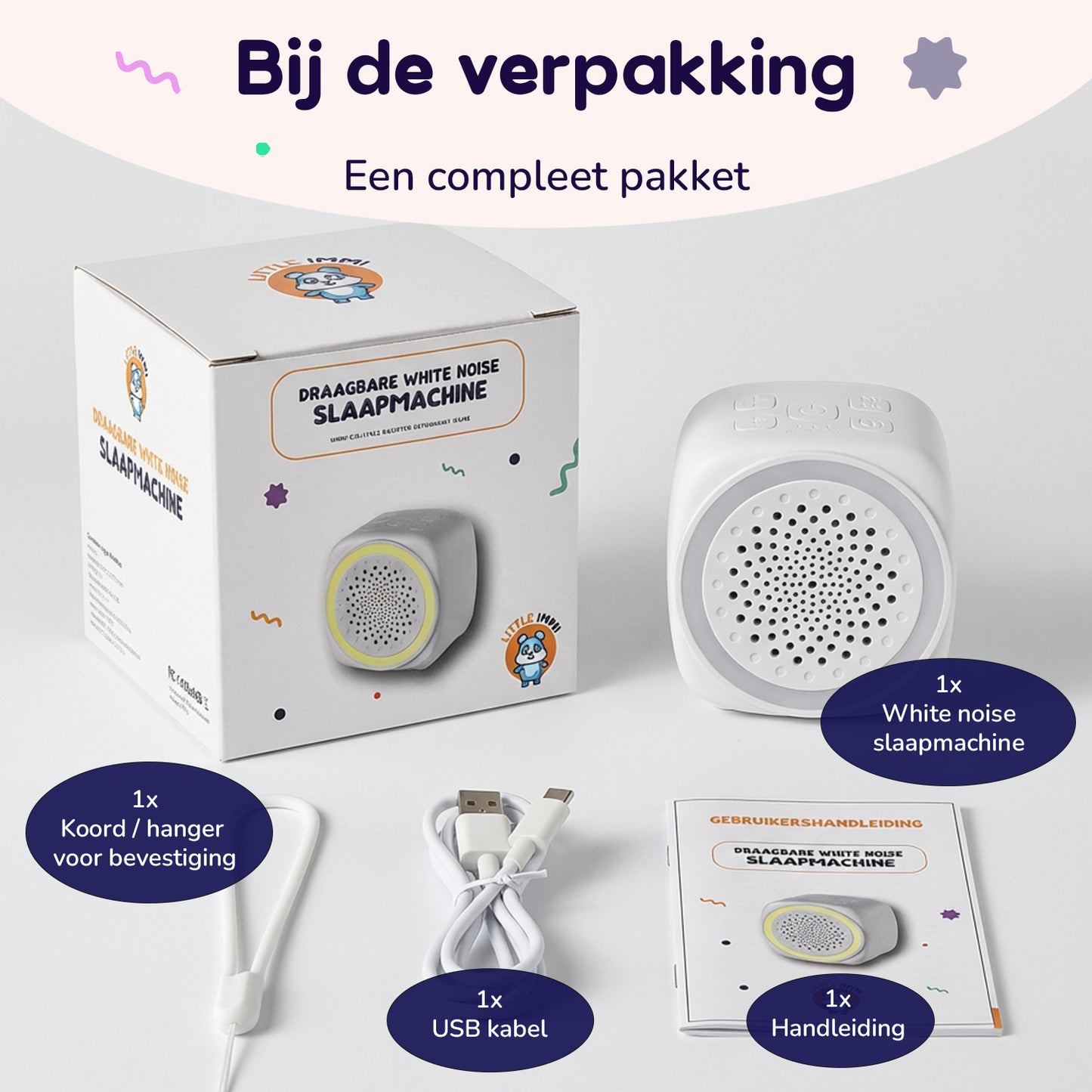 Little Immi - White Noise Machine Baby - Witte Ruis Machine