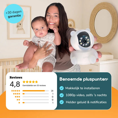Eindelijk rustig slapen terwijl je je baby altijd in de gaten houdt 👶💤